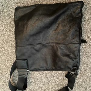 Black leather Margot purse